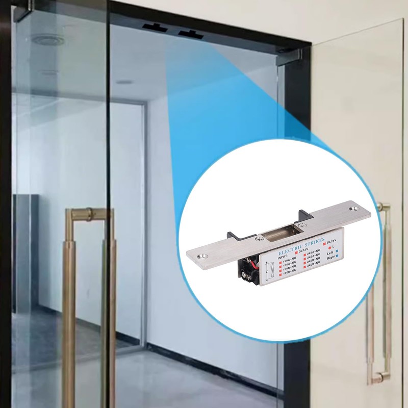 Heavy Duty Electric Door Strike Lock, 12V NC Mode Fail