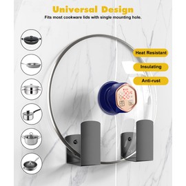 TRELC Smart Pot Lid Top Replacement Knob with Kitchen Timer + Thermometer + Safety Alarm Function, 4 in 1 Multi-Function Universal Pan Lid Holding Handles Heat Resistant for Kitchen Cookware