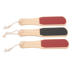 Healeved Foot Massager Exfoliator Set 3pcs Wooden Foot Scraper for Callus Removal