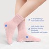 PUTUO Non Slip Socks for Women: Non Elastic Calf Socks