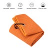 PATIKIL 12"x12" Tri-Fold Golf Towels, 2 Pack Waffle Pattern Towels