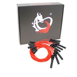 Dragon FIRE Performance Street Series 8.5mm 500 Ohm Spark Plug Wires Compatible with 2003-2005 Dodge Durango Ram 1500 2500 3500 5.7L V8 OEM Fit PWJ274