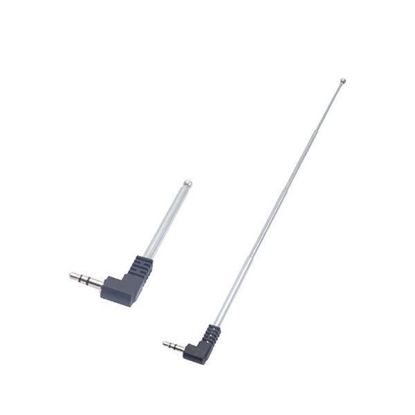 Universal 2PCS Connector FM Radio Telescopic Antenna for Radio Small