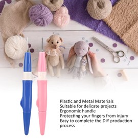 Agujas de fieltro, herramienta de aguja Estilo bolígrafo, herramientas de fieltro de Lana para principiantes, hermosos patrones de animales para manualidades de retales DIY
