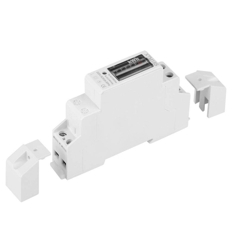KWh Meter, XTM18S Digital LCD Single-Phase Electric Meter, 1P DIN-Rail