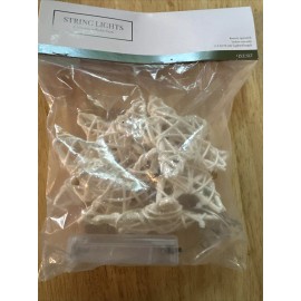 Wondershop Target Farmhouse 6ct Warm WhiteLED Star String Lights 2.5ft Snow Globe