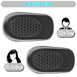 Youery 1 Pair of Gel Shoe Insoles Raiser 1.5 cm, Shoes That Make Larger for Men and Women, Breathable Shoe Insoles, Heel Spurs Insoles for Sports Shoes, Business Shoes & Boots (S(34-39), 1.5 cm)