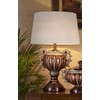Ore International K-4296T Delicata Urn Table Lamp, Bronze Silver
