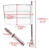 Trichtu Mount Motorcycle Flag Pole Luggage Rack Mount Fit For