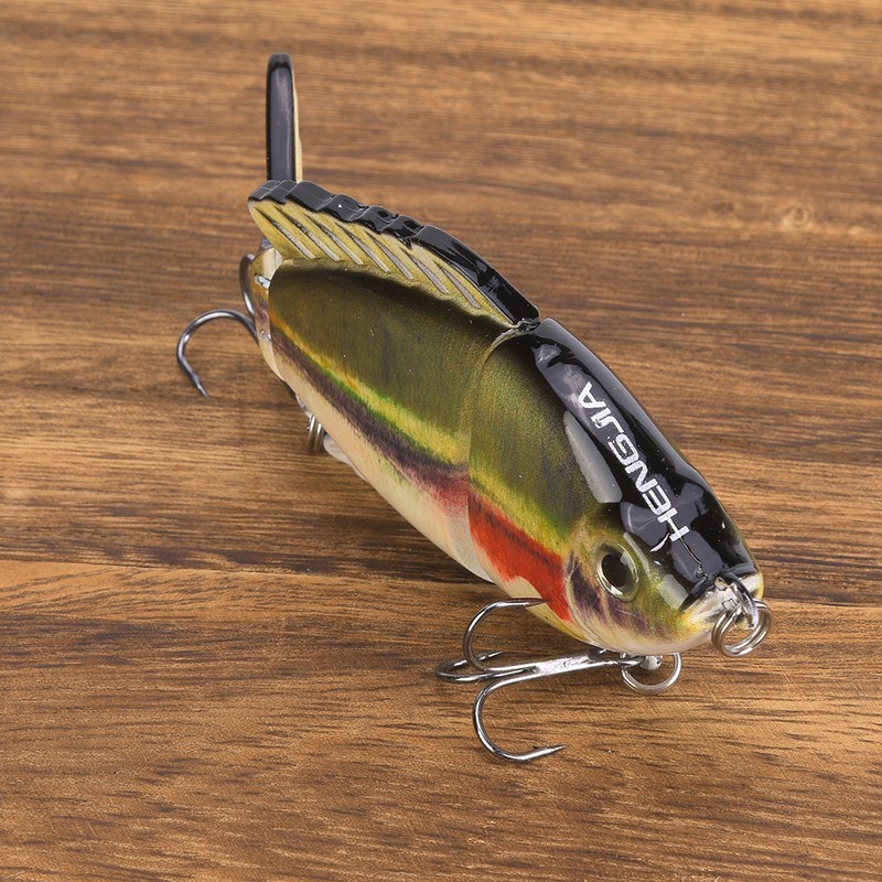 1 pcs ABS Plastic Multi Sections Artificial Fishing Lure Bait