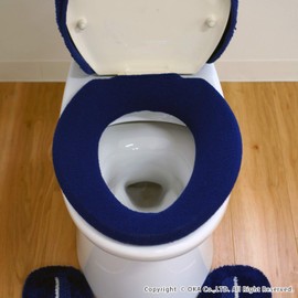 OKA Toilet Seat Cover, Navy, O Type Only, Com Forta 5