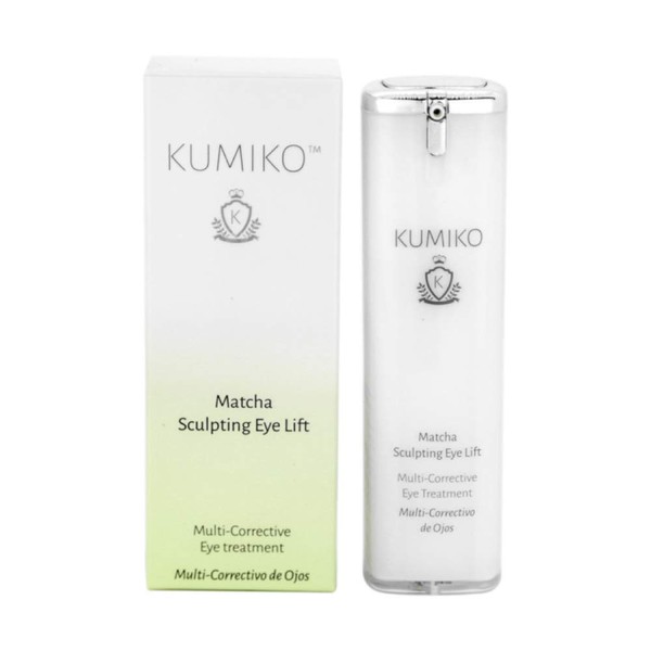 KUMIKO Matcha Sculpting Eye Lift - Anti-Aging Eye Cream with Vitamin C & Shea Butter – Multi-Corrective Treatment – Reduces Swelling, Dark Circles, Wrinkles - Cruelty Free & Vegan - Clean Beauty - 5.04 oz