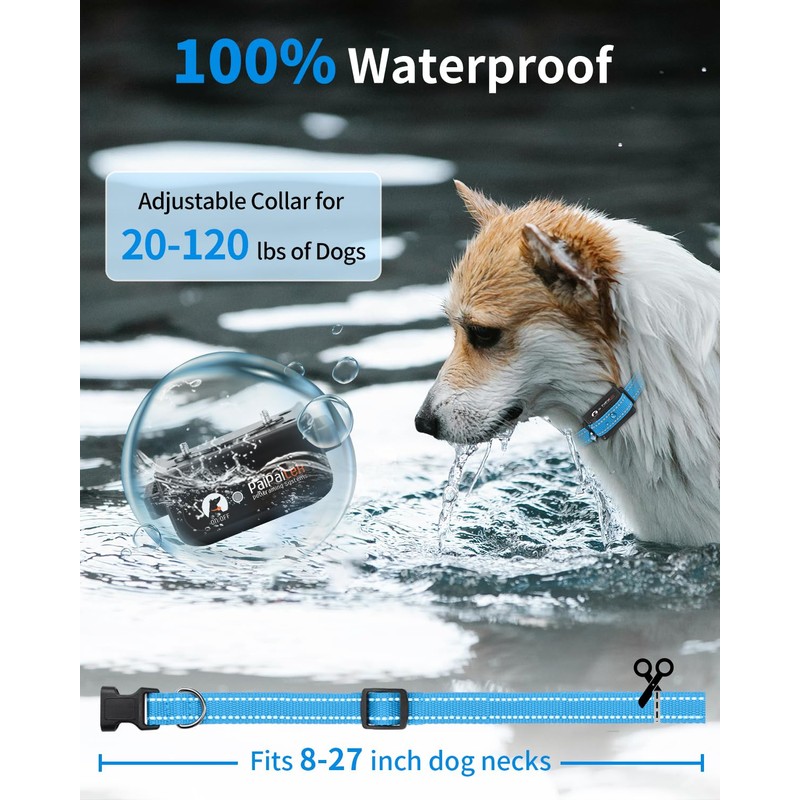 PaiPaitek Dog Bark Collar with Remote 3300ft Range - Automatic