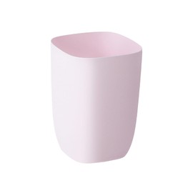 Bathroom Trash Can, Small Garbage Can for Bedroom, Living Room, Kitchen, Slim Cute Plastic Waste Basket for Office, 7L, Pink