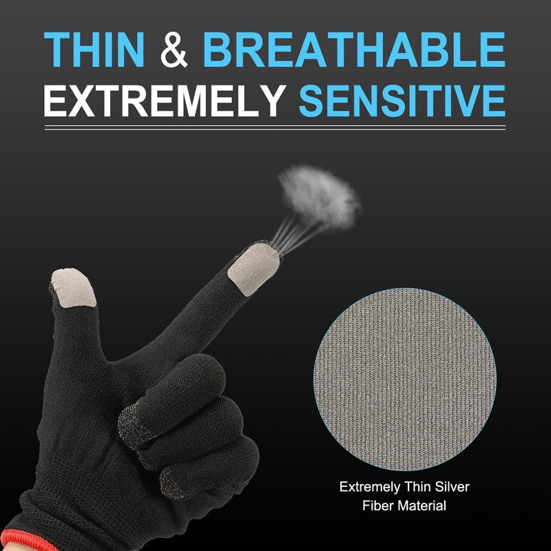sourcing map Gloves Touch Screen Sticker Ultra High Sensitivity Flexible
