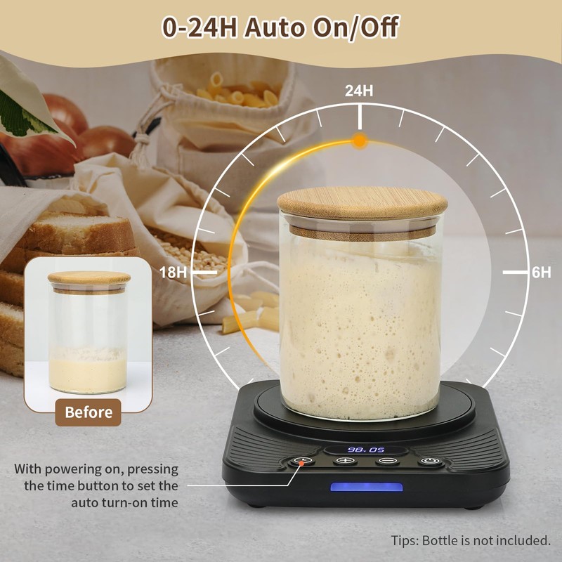 VOBAGA Sourdough Starter Warmer 3.0 for Kitchen, Sourdough Starter Heating