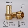 SKIR'CO (1 Piece) Male Thread Barbed Brass Fitting 1/2 Inch