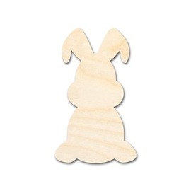 Unfinished Sitting Bunny Silhouette | Easter | DIY Craft Cutout | up to 46" DIY 4" / 1/2"