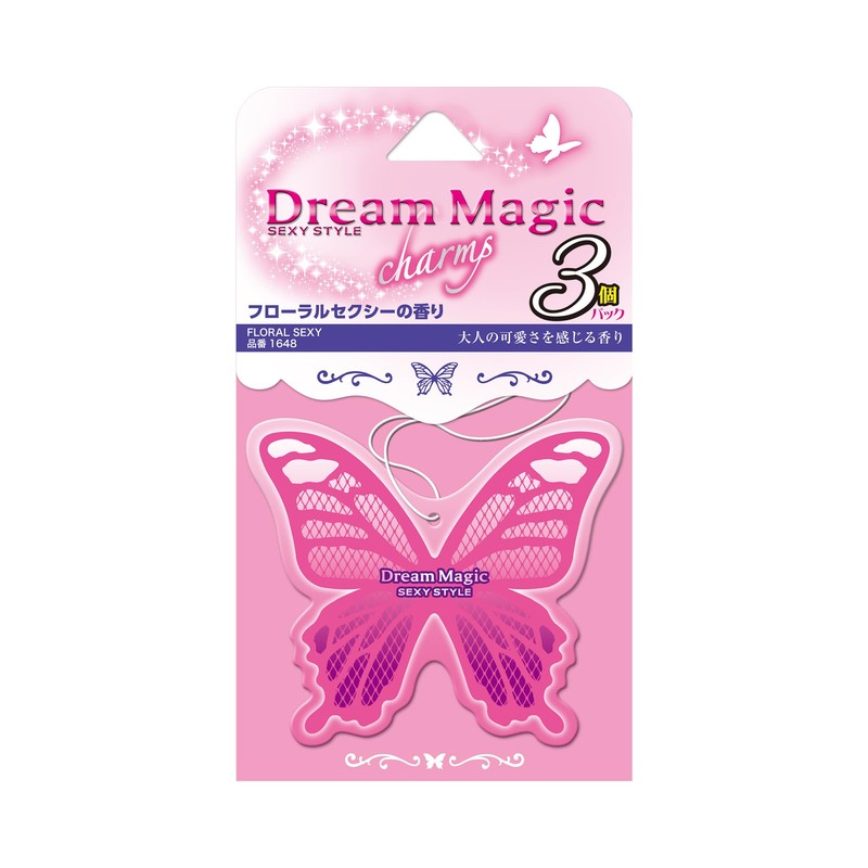 カーオール (Carall) 車用 芳香剤 ドリームマジック チャーム 3個パック フローラルセクシー 9gx3個 1648