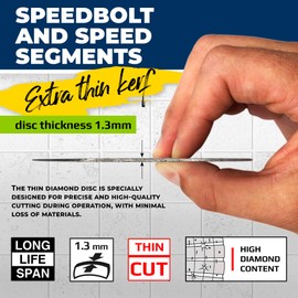 3 Inch Tile Blade for Grinder 3/8 Arbor – Super Thin Diamond Saw Blade for Smooth Cutting Porcelain Ceramic Granite Marble Tile – Diamond Cutting Wheel for Hard Tile GRAFF (2 Pack)