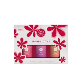 Happy Days Essential Oil Set of 3 | Therapeutic Grade Essential Oil Blends for Home, Office, Diffuser | Garden Glow, Joy, Rise & Shine - 10 ML