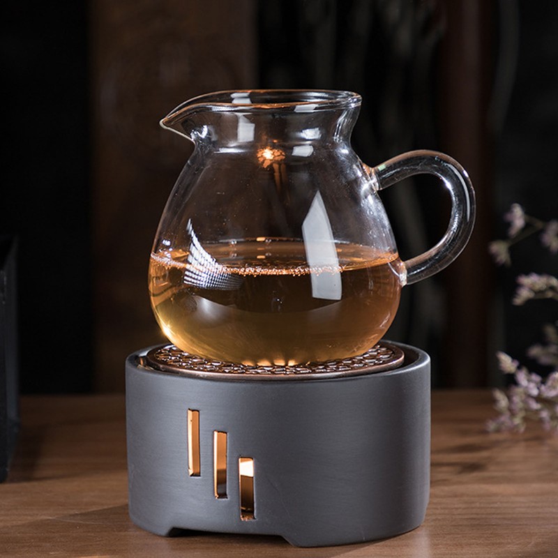 Teapot Warmer Kit with Bronze Color Mat Functional Convenient Tea