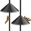 Minsezhi 2 Pack Squirrel Baffle for Bird Feeder Pole,Wrap Around