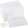 MAHIONG 6 Pack 36 Grids Plastic Organizer Box with Adjusatble