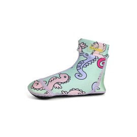 Duukies - Girls' UV Beach Socks - Seahorse - Light Blue - Blue - 28/29 EU