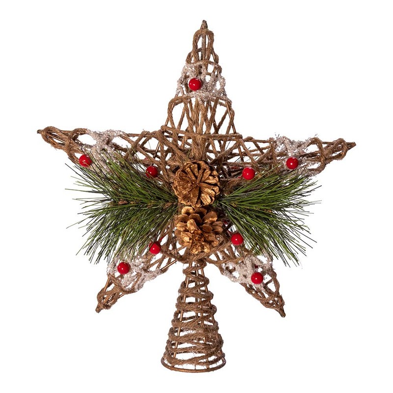 Kurt S. Adler Kurt Adler 11-Inch Natural Star with Pinecones