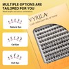 VYRILA Lash Clusters 8-16mm, False Eyelashes 144pcs, Cluster Eyelash Extensions