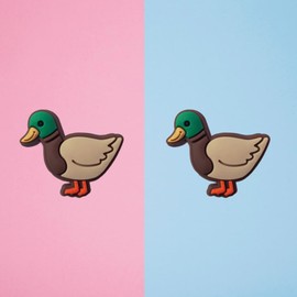 TCHARIRY Mallard Duck Shoe Charms - Cute Animal Decoration Charms Gift for Boys Kids Teens and Adults - Set of 2