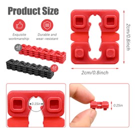Switch Outlet Spacer for Loose Outlet Plug Fix, Socket Extenders, Switch and Receptacle Spacer Outlet for Electrical Box (48 Pcs Red+48 Pcs Black)