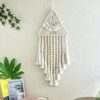 AIMALL Handmade Macrame Wall Hanging, Boho Triangle Dreamcatcher Tapestry, Cotton
