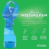O2COOL Light Blue Portable Misting Fan Handheld Cooling System for