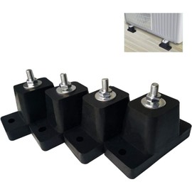 Hsthe Sea 4 pcs Air Conditioner Mounting Rubber Pads Bracket Machine Shock Absorber Bracket Use for Outdoor Units Mini Split & HVAC & Central Air Conditioner Condensers