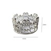 Crown Design Napkin Rings - 12Pcs Round Table Decor Holder