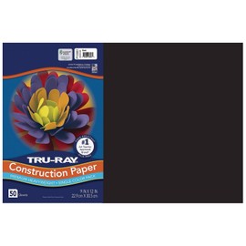 Recycled Tru-Ray Construction Paper, 12" x 18", Black (PAC103061) Category: Art and Drafting Paper