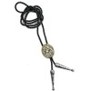Square & Compass Oval Masonic Bolo Tie - [Silver &