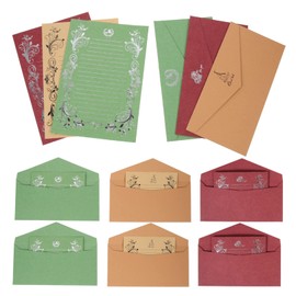 DIYEAH 12 Juegos De Sobres Estampados Vintage Papeles De Escribir Sobres De Cartas Para Papel De Escribir Sobres De Colores Kit De Sobres Sobres Y Papeles De Cartas Sobres Para