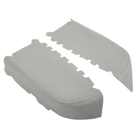 HECASA Front Door Panel Armrest Cover Compatible with 2009-2015 Honda Pilot Console Lid Cover Replacement with Door Clip Panel Trim Removal Tool Gray