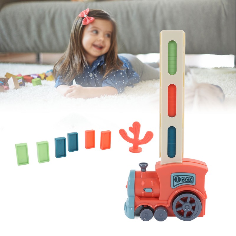Electric Train Blocks Toy Educational Funny Interesting Automatic Building Train