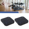 EMSea 6Pcs Treadmill Mats High Density Thickened Black Blue Dot