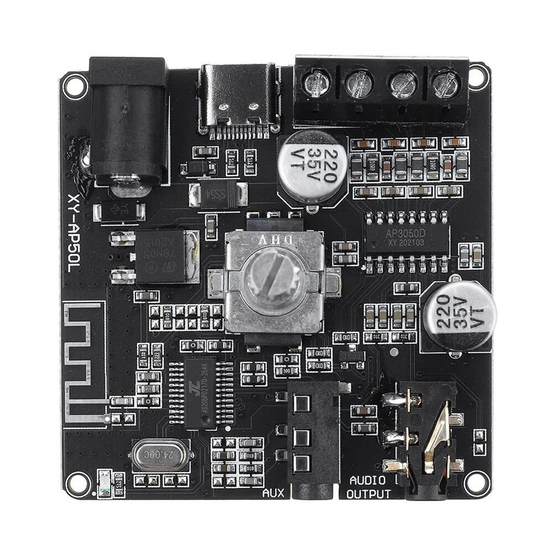 Fasizi 50wx2 mini bluetooth 5.0 wireless audio power digital amplifier