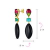 Unique Geometric Linear Black Pink Green Turquoise Rhombus Teardrop Rectangle