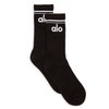 Unisex Throwback Sock - Black/White