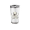 Dripping Skull Swords Skeleton Jolly Roger Flag Pirates Stainless Steel