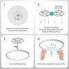 YELIOLED 6 Pack 12 Inch LED Flush Mount Ceiling Light,