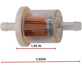 691035 Fuel Filter for 1/4" Micron Inline Bri-ggs and Stra-tton 12hp 17.5hp 27hp 35hp Engines Replace 493629 5065 49019-7001 F-OR K-awasaki F-H430V 1 /pack
