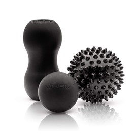 ATHLETIC AESTHETICS Premium Massage Ball Set - Fascia Ball/Duo Ball/Hedgehog Ball for Self Massage and Trigger Point Therapy/Physiotherapy (6th Variant: Set of 3)